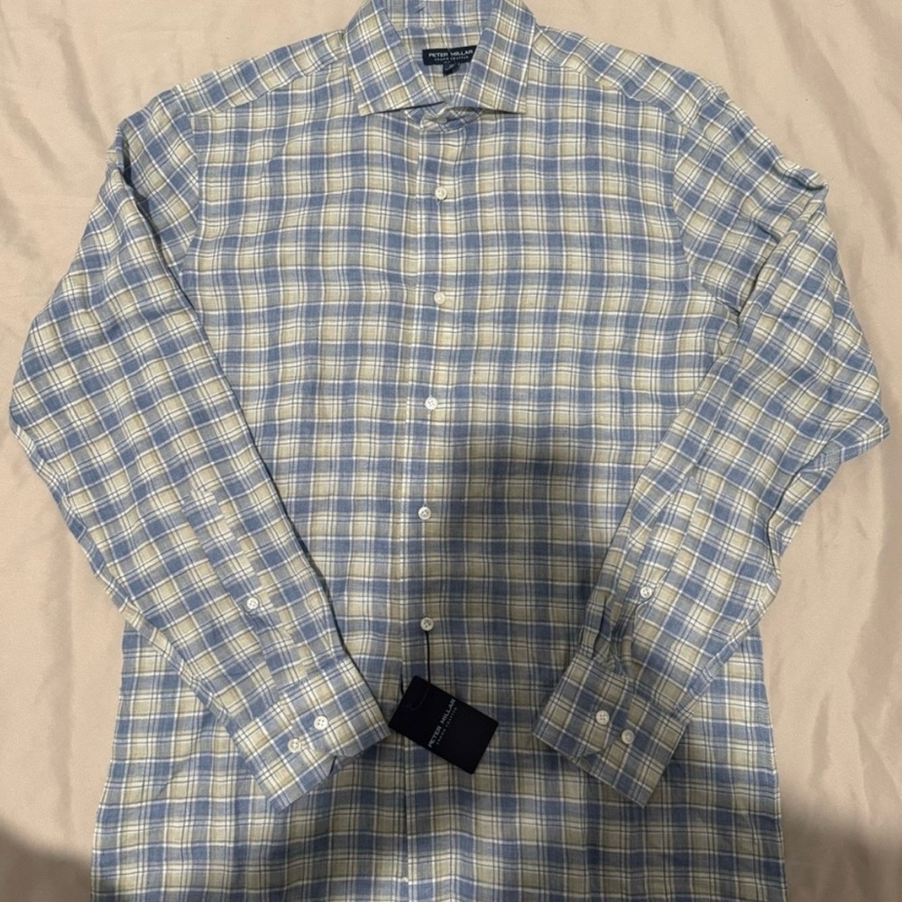 Peter Millar Crown Crafted Ravello 100% Linen Shirt - SZ:M NWT
